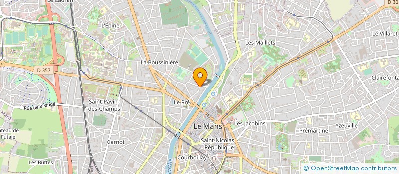 localisation de l'entreprise ADAPEI DE LA SARTHE à LE MANS