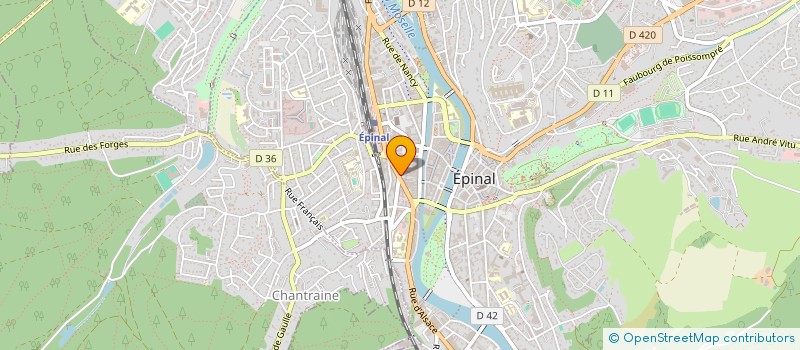 localisation de l'entreprise ADAPEI DES VOSGES à EPINAL