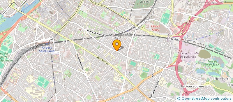 localisation de l'entreprise ADAPEI DU MAINE ET LOIRE à ANGERS