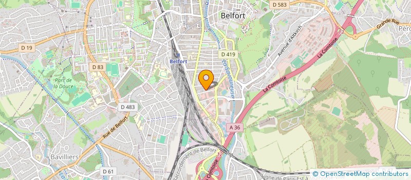 localisation de l'entreprise ADAPEI DU TERRITOIRE DE BELFORT - GESTION à BELFORT