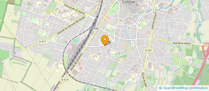 localisation de l'entreprise ADAPEI PAPILLONS BLANCS D'ALSACE  COLMAR