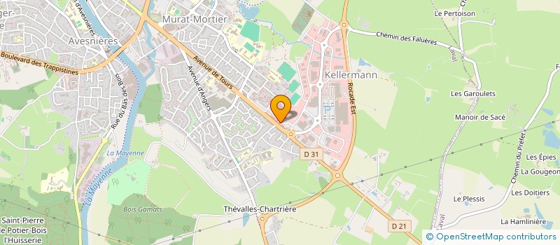 localisation de l'entreprise ADAPEI53 à LAVAL