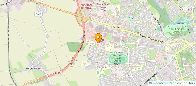 localisation de l'entreprise ADAPEP AFP 2 I à ARRAS