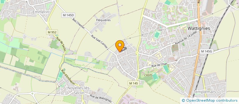 localisation de l'entreprise ADAPROD  WATTIGNIES