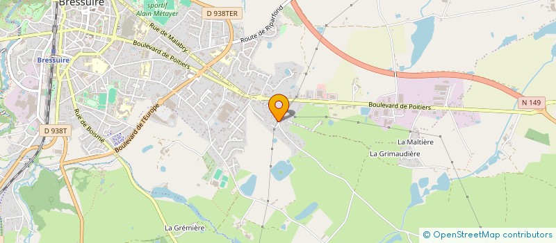 localisation de l'entreprise ADAPT'AUTO 79  BRESSUIRE