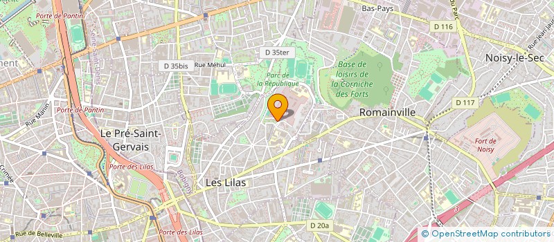 localisation de l'entreprise ADAPT HABITAT à LES LILAS