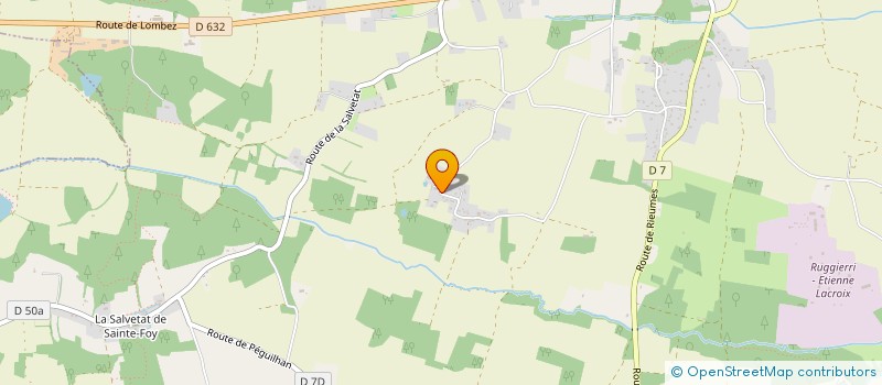 localisation de l'entreprise ADAPTALYS à SAINTE-FOY-DE-PEYROLIERES