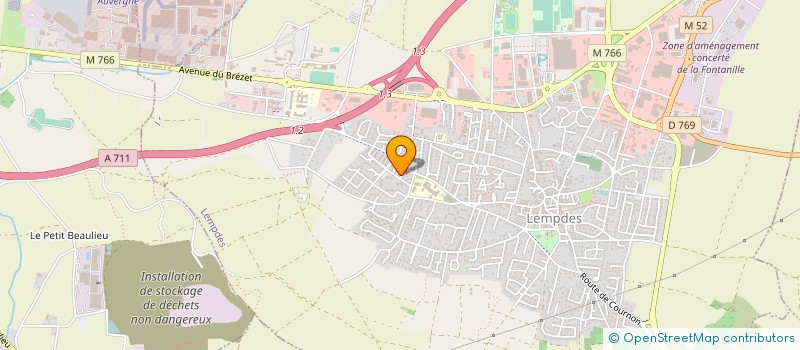 localisation de l'entreprise ADAPTELEC à LEMPDES