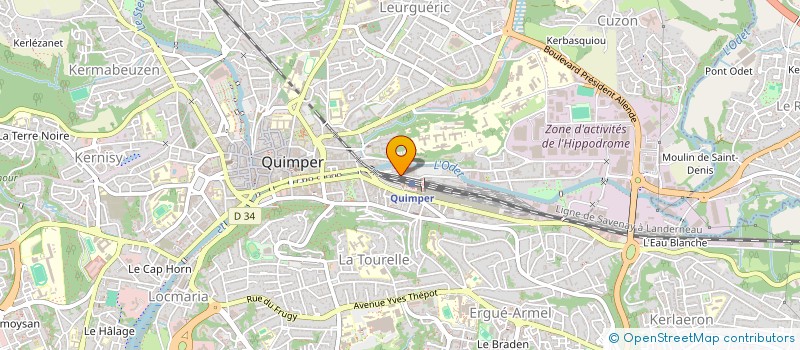 localisation de l'entreprise ADAPTER LA MAISON DE CHANTAL à QUIMPER