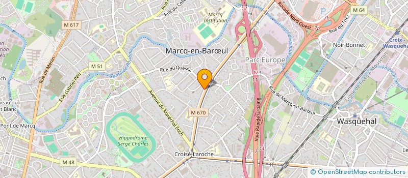 localisation de l'entreprise ADAPTIM à MARCQ-EN-BARŒUL