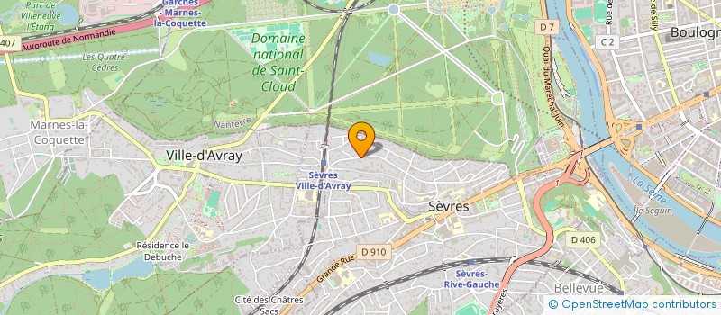 localisation de l'entreprise ADAPTIV CONSEIL à SEVRES