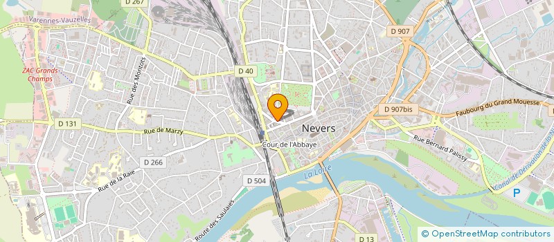 localisation de l'entreprise ADAR à NEVERS