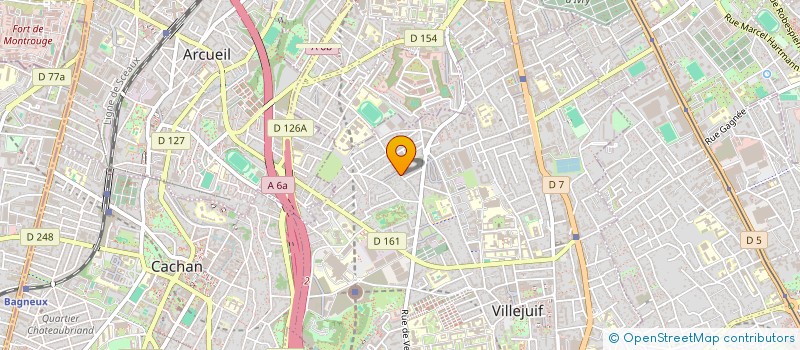 localisation de l'entreprise ADAR à VILLEJUIF