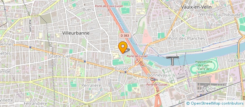 localisation de l'entreprise ADAR  VILLEURBANNE