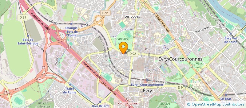 localisation de l'entreprise ADAR BAT  EVRY-COURCOURONNES