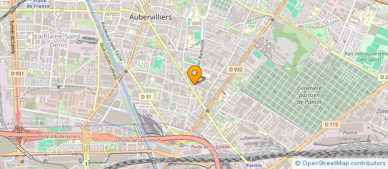 localisation de l'entreprise ADAR DISTRIBUTION à AUBERVILLIERS