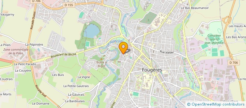 localisation de l'entreprise ADARA  FOUGERES