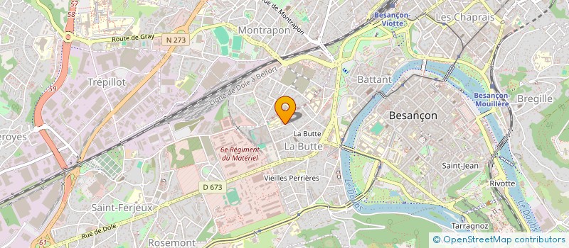 localisation de l'entreprise ADARMANS  BESANCON