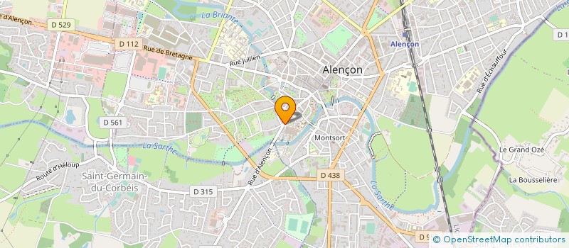 localisation de l'entreprise ADARO  ALENCON