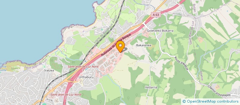 localisation de l'entreprise ADARRA  SAINT-JEAN-DE-LUZ