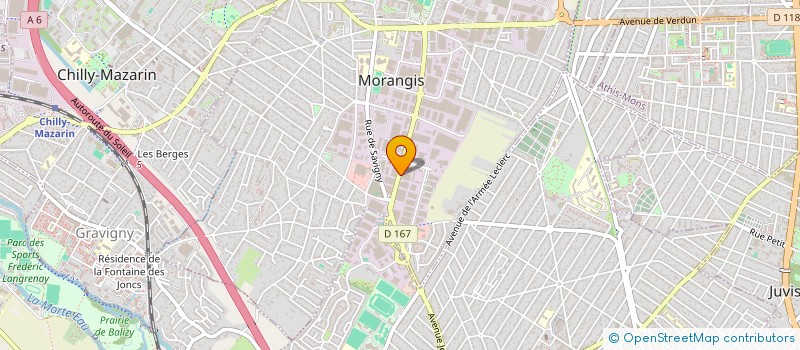 localisation de l'entreprise ADARYS à MORANGIS