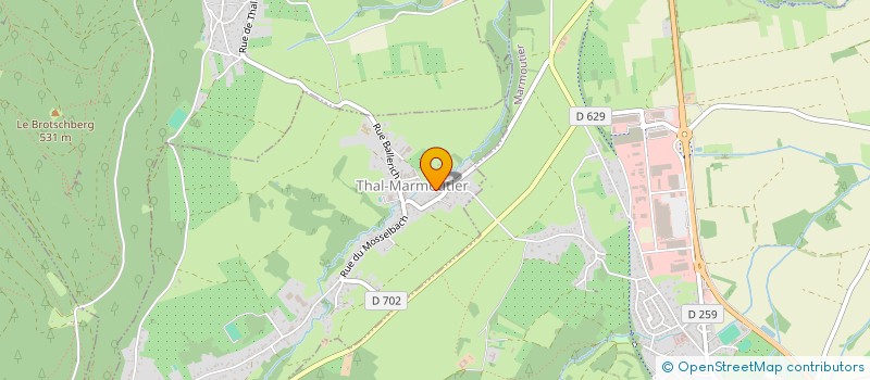 localisation de l'entreprise ADAS  THAL-MARMOUTIER