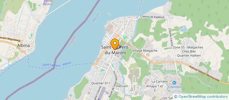 localisation de l'entreprise ADASE à SAINT-LAURENT-DU-MARONI