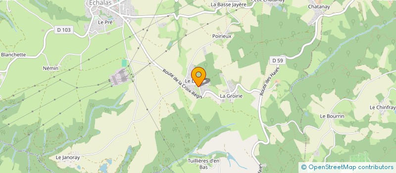 localisation de l'entreprise ADASSA ETSA  ECHALAS