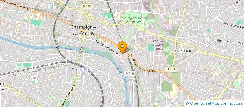 localisation de l'entreprise ADASTREE à CHAMPIGNY-SUR-MARNE