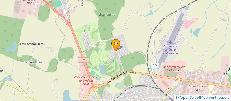localisation de l'entreprise ADAURE à CHOLET