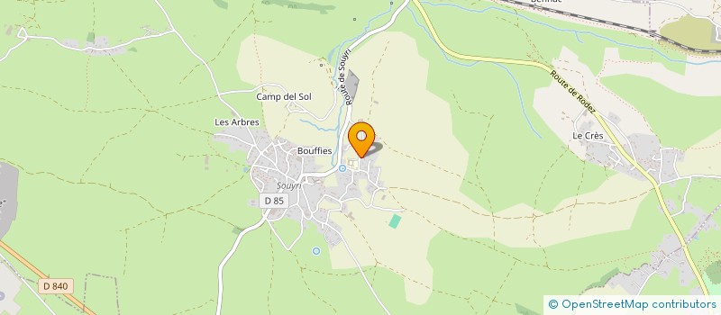 localisation de l'entreprise ADAUSSER à SALLES-LA-SOURCE
