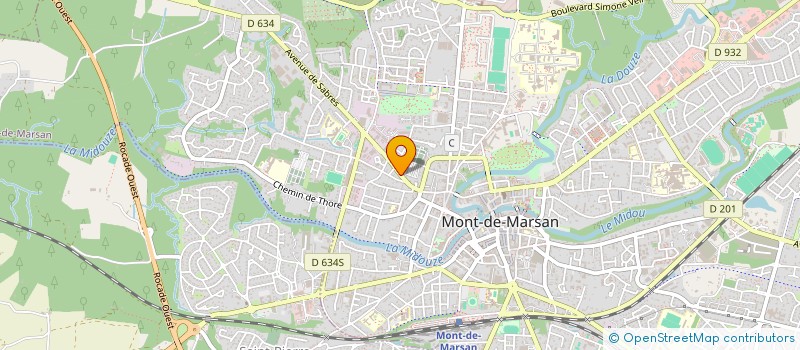 localisation de l'entreprise ADAVEM JP 40 à MONT-DE-MARSAN