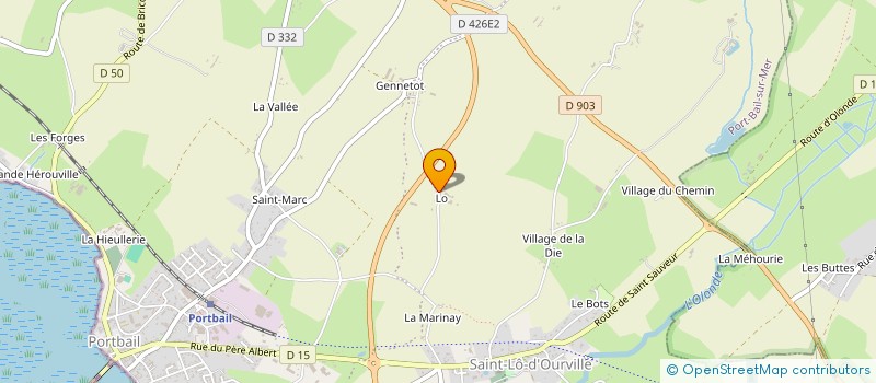 localisation de l'entreprise ADAVOM50 ASSOCIATION DEPARTEMENTALE D'AIDE AUX VEUVES-VEUFS ET ORPHELINS DE LA MANCHE 50  PORT-BAIL-SUR-MER