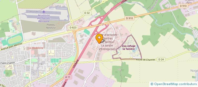 localisation de l'entreprise ADB 28 à CHARTRES