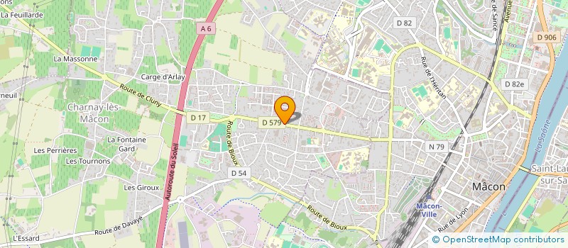 localisation de l'entreprise ADB à CHARNAY-LES-MACON