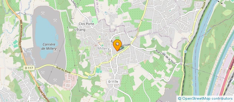 localisation de l'entreprise ADB  MILLERY