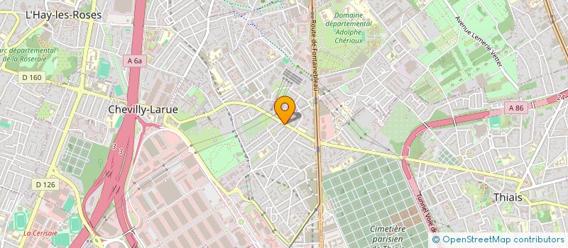 localisation de l'entreprise ADB  CHEVILLY LARUE
