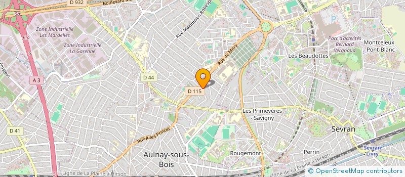 localisation de l'entreprise ADB à AULNAY-SOUS-BOIS