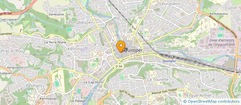 localisation de l'entreprise ADB ART DE BRETAGNE à QUIMPER