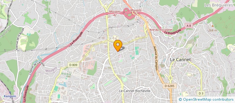 localisation de l'entreprise ADB AUTO à LE CANNET