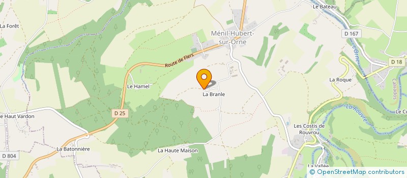 localisation de l'entreprise ADB CHAUFFAGE à MENIL-HUBERT-SUR-ORNE