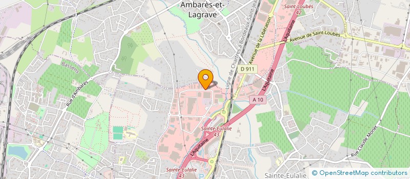 localisation de l'entreprise ADB FRANCE  CARBON-BLANC