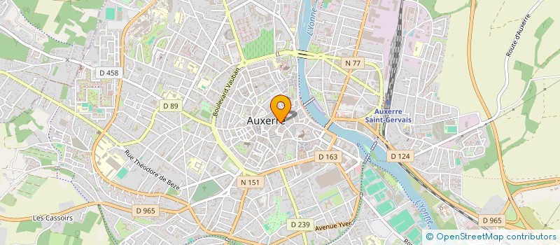 localisation de l'entreprise ADB INVEST à AUXERRE