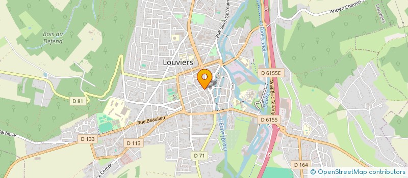 localisation de l'entreprise ADB REACT à LOUVIERS