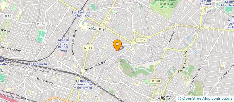 localisation de l'entreprise ADB RENOVATION à LE RAINCY