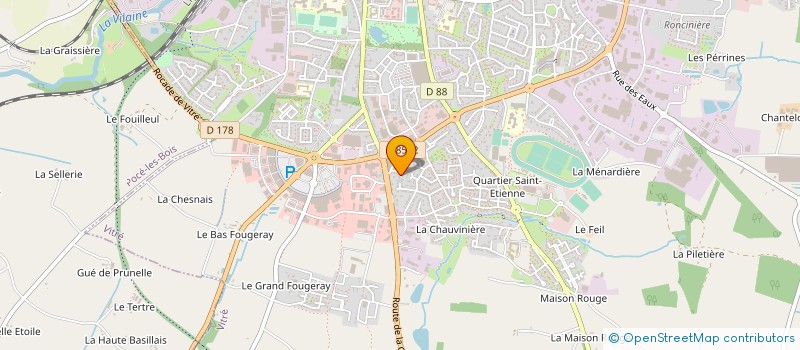 localisation de l'entreprise ADB SERVICES  VITRE