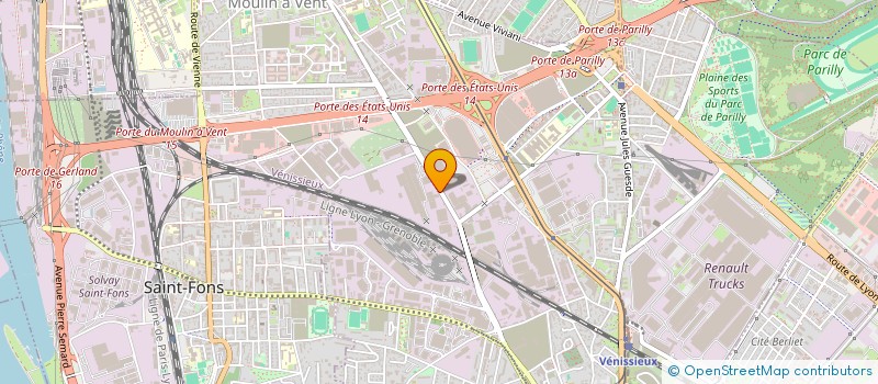 localisation de l'entreprise ADBA  VENISSIEUX