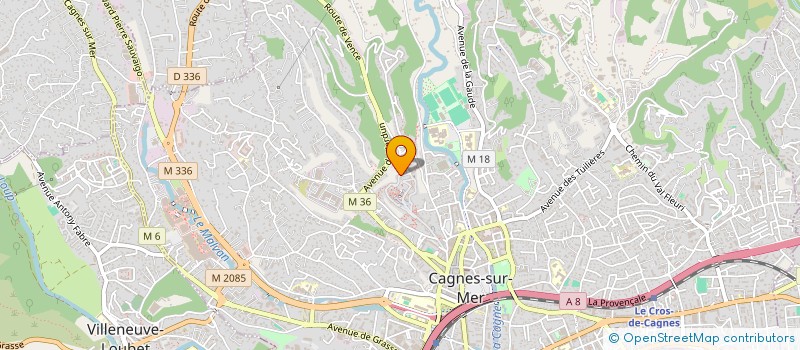 localisation de l'entreprise ADBB à CAGNES-SUR-MER