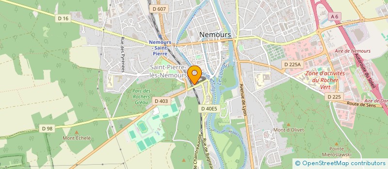 localisation de l'entreprise ADBH  NEMOURS