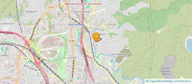 localisation de l'entreprise ADBM à MARSEILLE